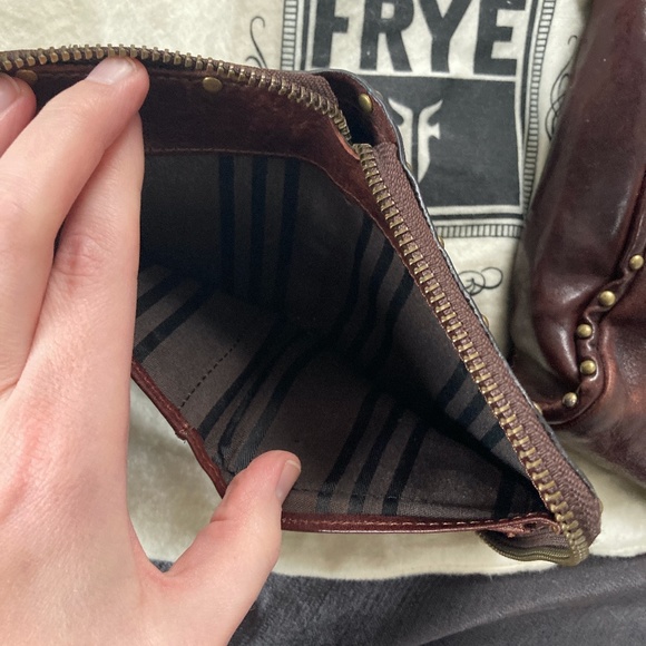 RARE Frye Roxanne Magazine Crossbody and Wallet in Dark Brown - Picture 5 of 16